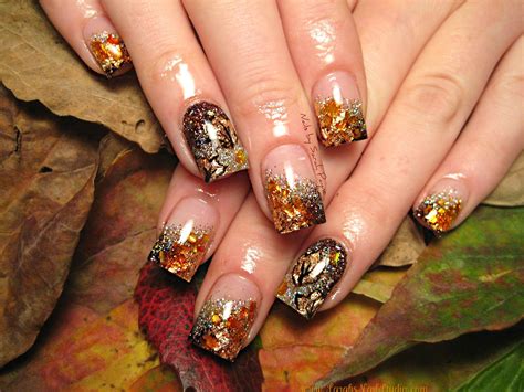 simple fall acrylic nail designs|fun nail designs for fall.